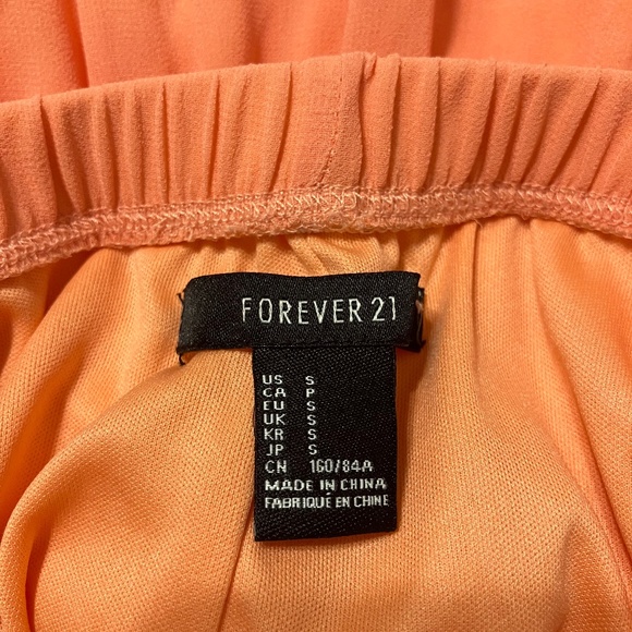Forever 21 Orange Strapless Dress - Picture 5 of 7